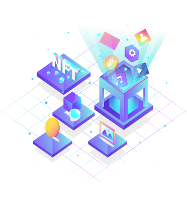 NFT marketplace development feature illustration – smart contract and wallet integration