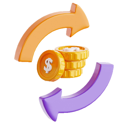 3d illustration etf marketing