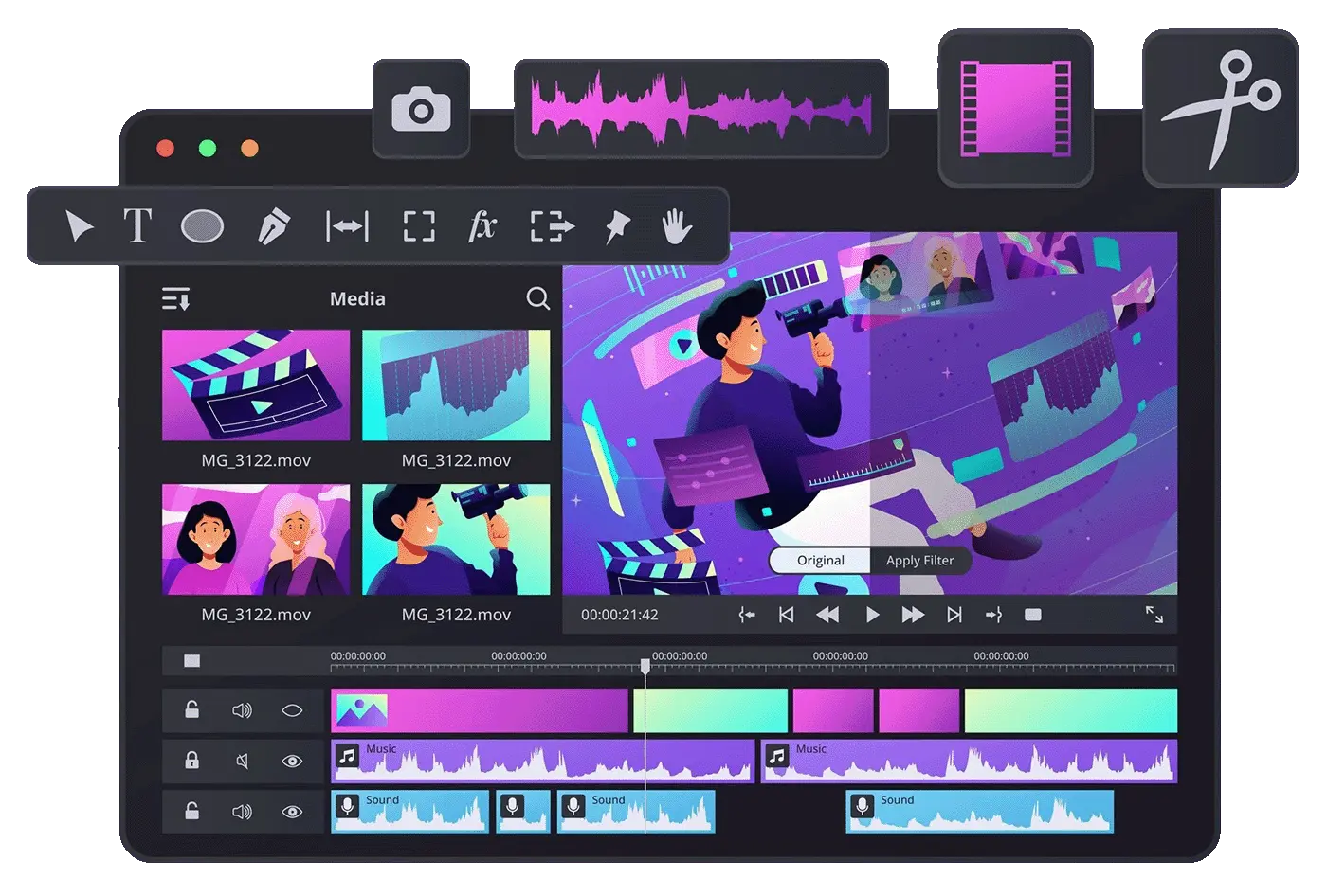 Short-form crypto video clips generated from a single podcast or livestream by Creative Impact Group's clipping engine